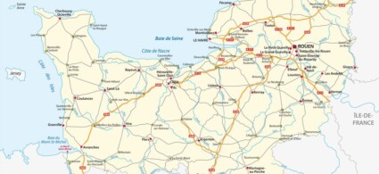 Plan de la Normandie