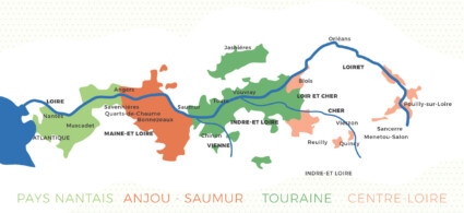 Plan de la vallée de la Loire